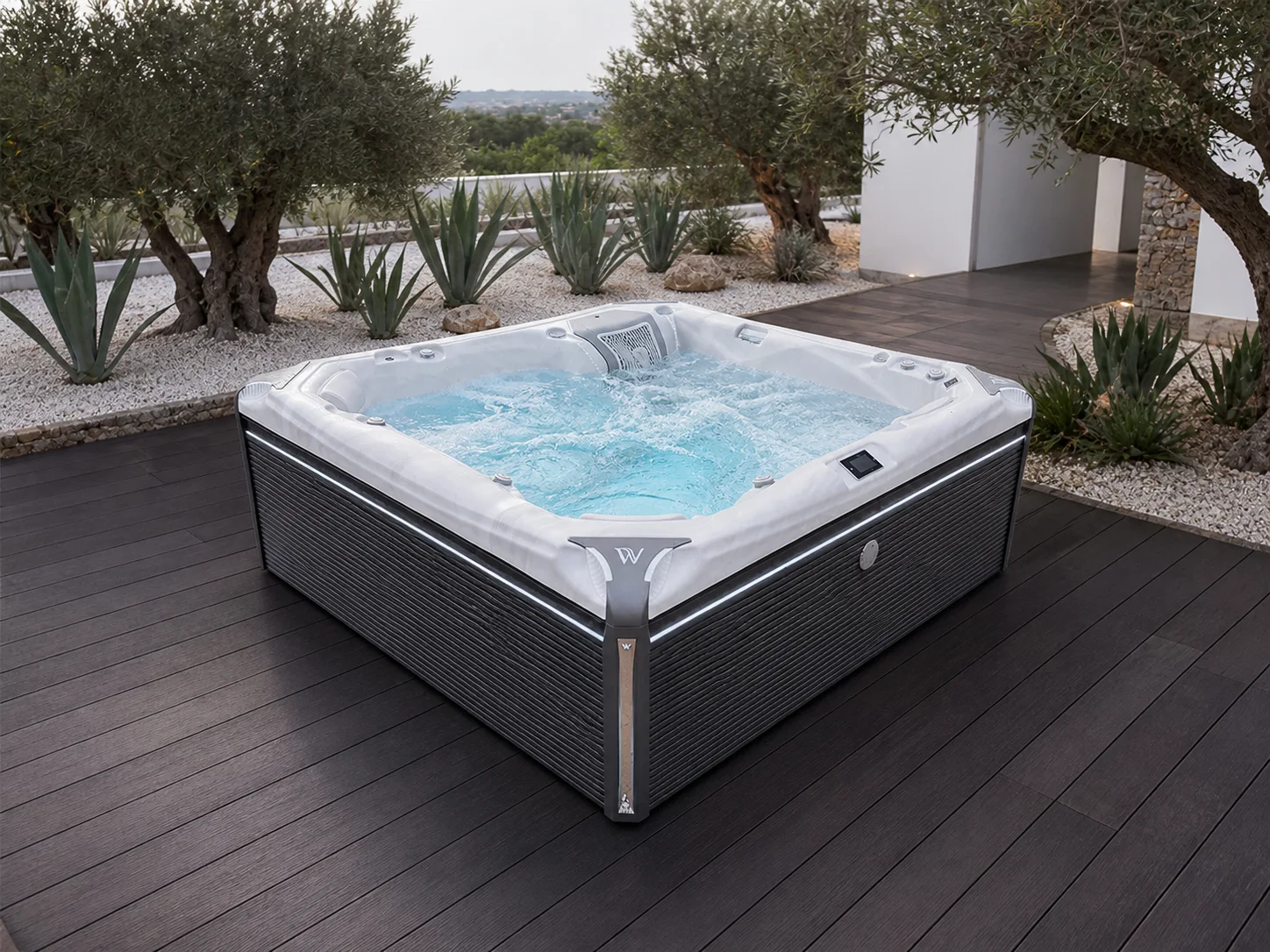 Spa Mars familiar num jardim mediterrânico